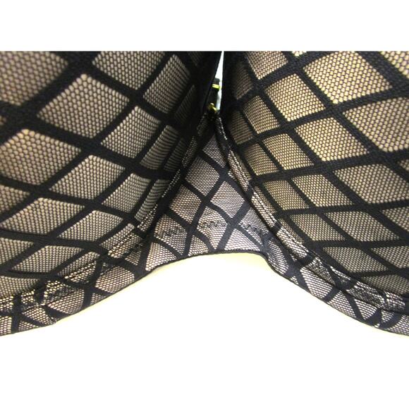 Ashley Stewart Butterfly Bra Full Figure Plunge w/Extender Sexy Black Mesh 44DD - Picture 7 of 9